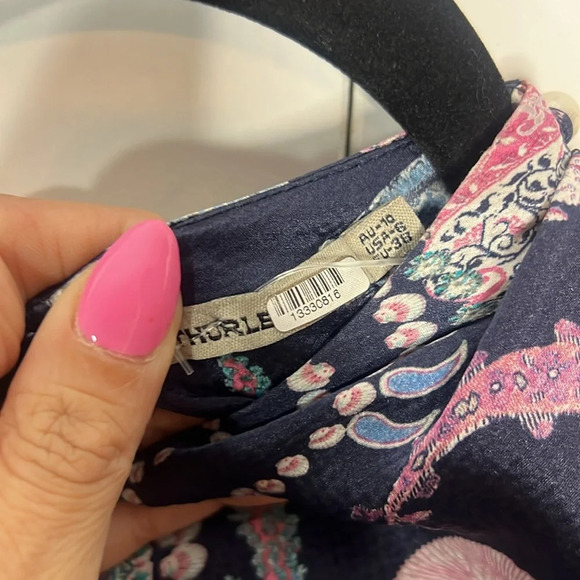 Thurley Long Sleeve High Neck Blouse size 6 Rent The Runway - Picture 4 of 7